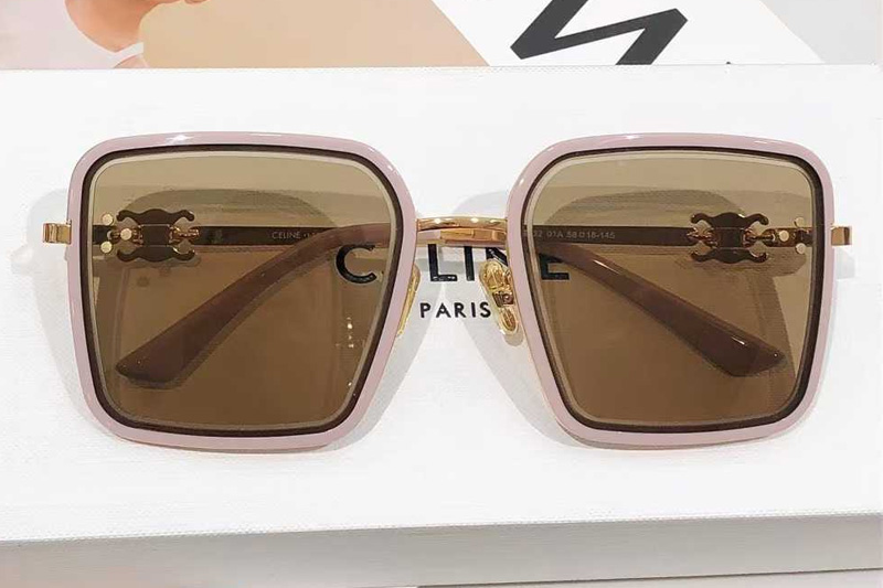 CL4S132 Sunglasses Pink Gold Brown