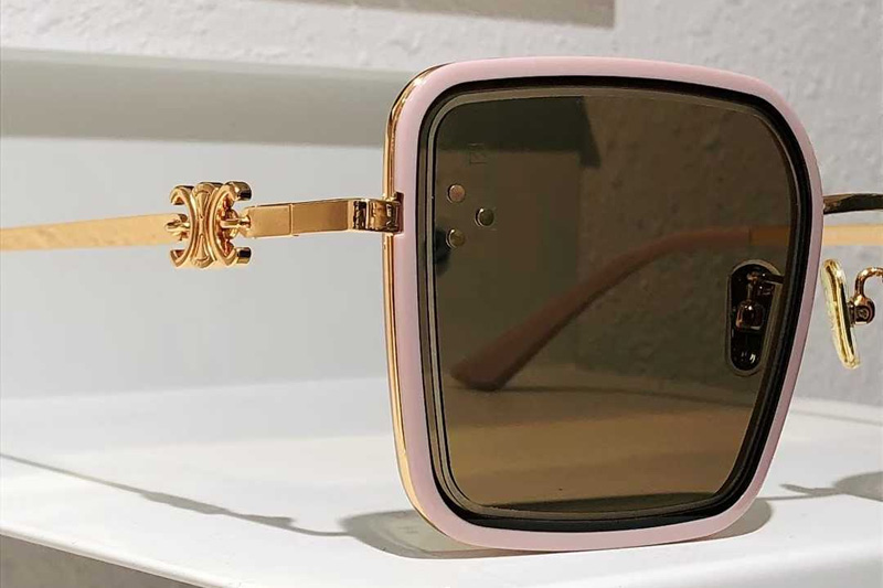 CL4S132 Sunglasses Pink Gold Brown