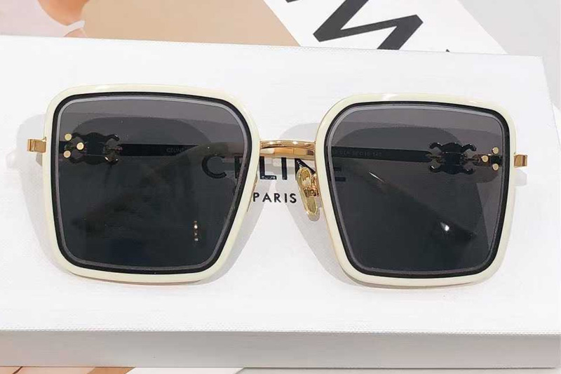 CL4S132 Sunglasses White Gold Gray