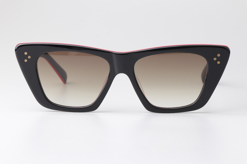 CL4S187 Sunglasses Black Red Gradient Brown