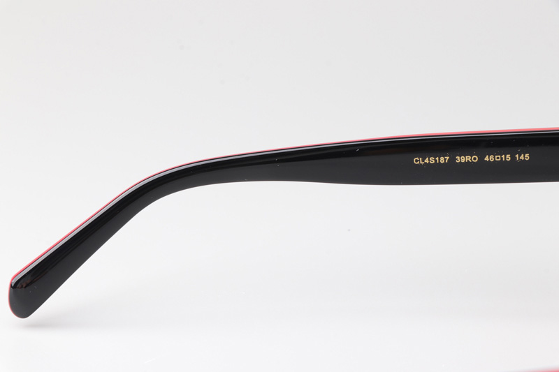 CL4S187 Sunglasses Black Red Gradient Brown