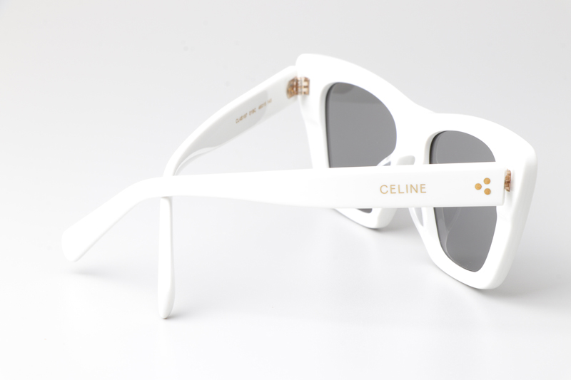 CL4S187 Sunglasses White Silver