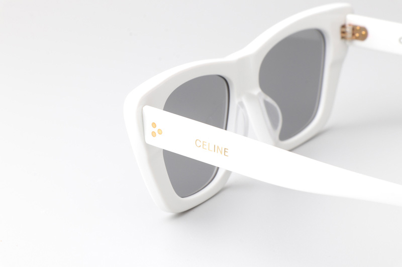 CL4S187 Sunglasses White Silver