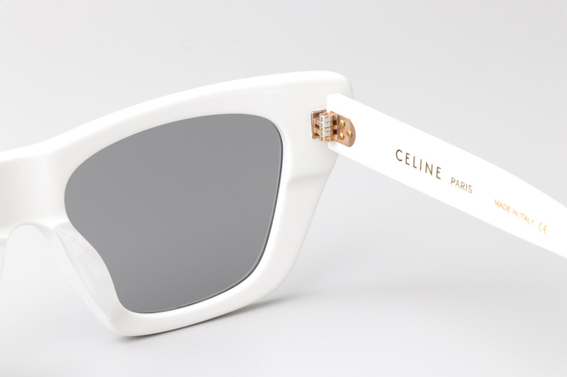 CL4S187 Sunglasses White Silver