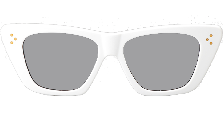 CL4S187 Sunglasses White Silver