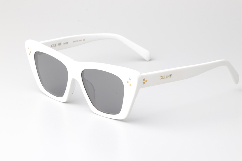 CL4S187 Sunglasses White Silver