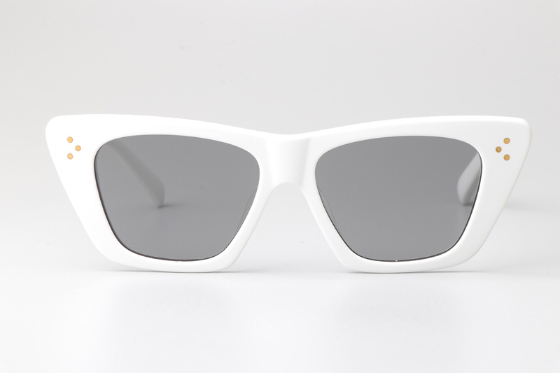 CL4S187 Sunglasses White Silver