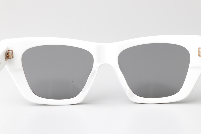 CL4S187 Sunglasses White Silver