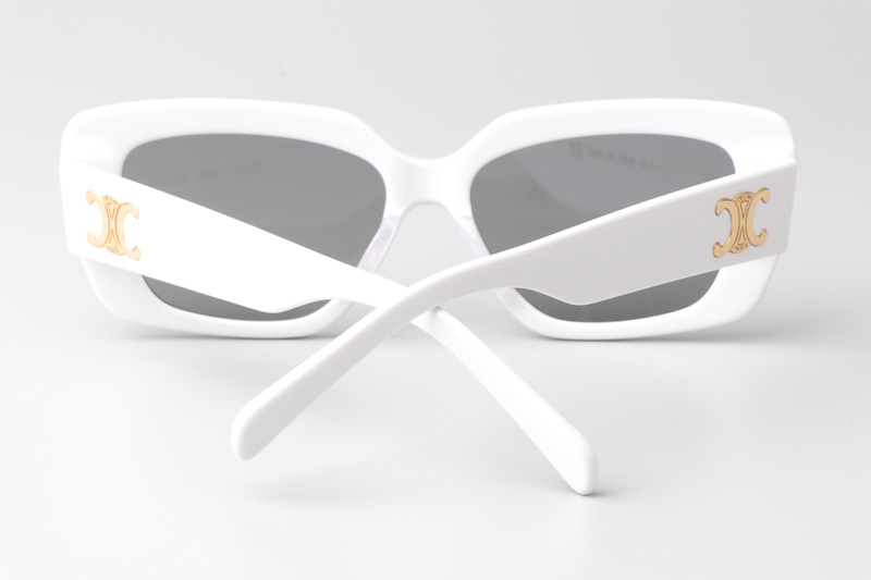 CL4S216 Sunglasses White Silver