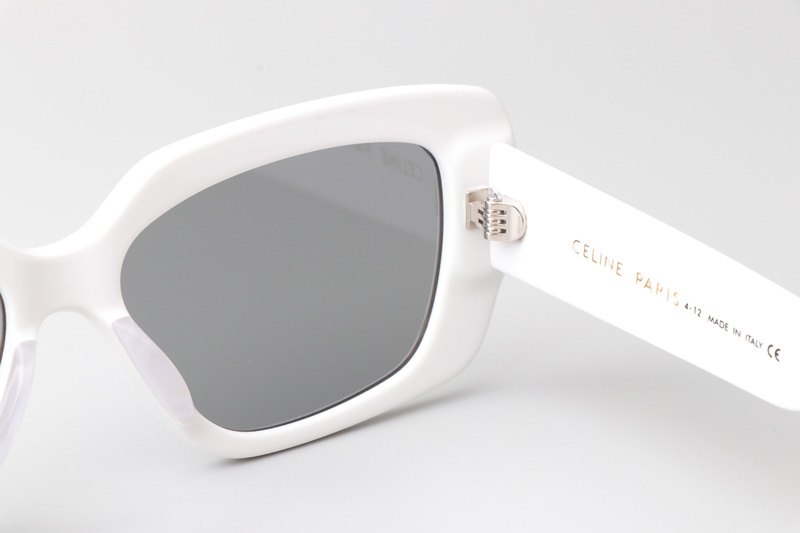 CL4S216 Sunglasses White Silver