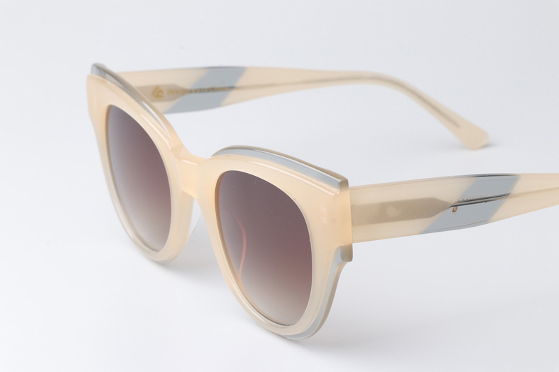 CSHK001 Sunglasses Cream Gradient Brown