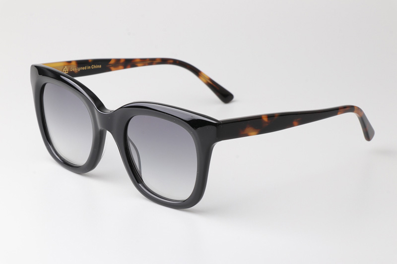 CSHK002 Sunglasses Black Tortoise Gradient Gray