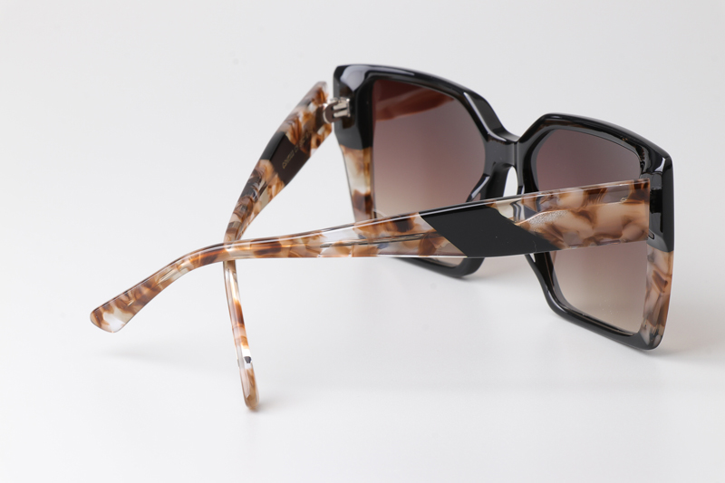 CSHK003 Sunglasses Black Tortoise Gradient Brown