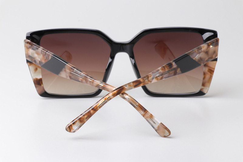 CSHK003 Sunglasses Black Tortoise Gradient Brown