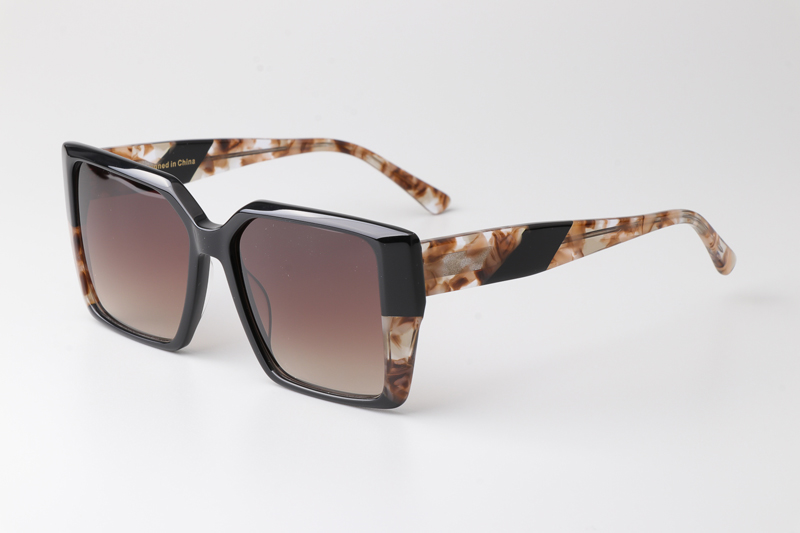 CSHK003 Sunglasses Black Tortoise Gradient Brown