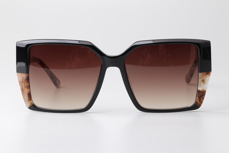 CSHK003 Sunglasses Black Tortoise Gradient Brown