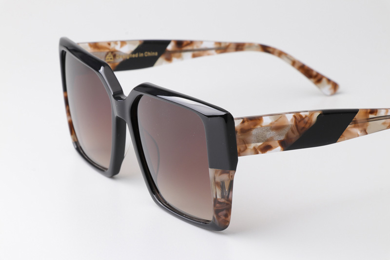 CSHK003 Sunglasses Black Tortoise Gradient Brown