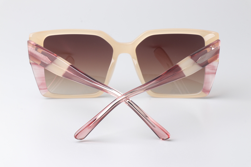 CSHK003 Sunglasses Cream Pink Gradient Brown