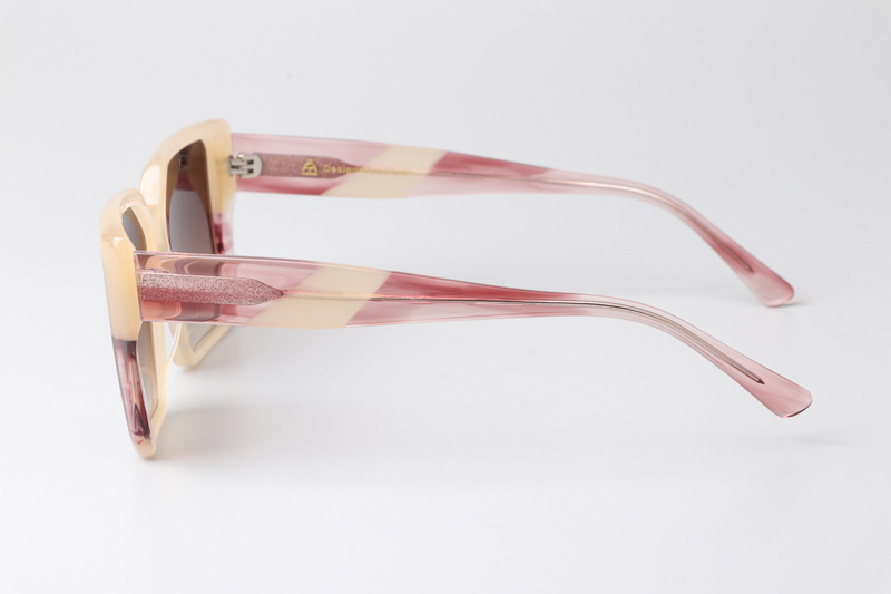 CSHK003 Sunglasses Cream Pink Gradient Brown