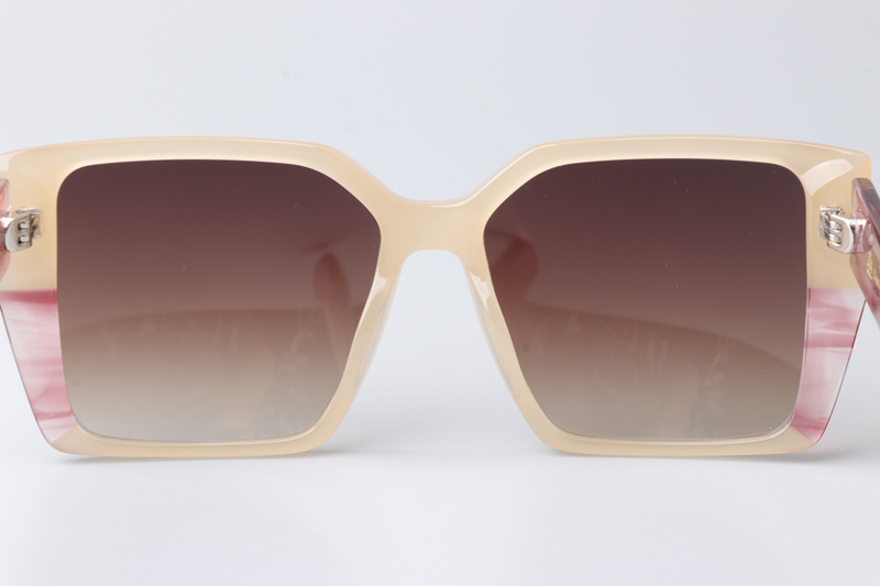 CSHK003 Sunglasses Cream Pink Gradient Brown