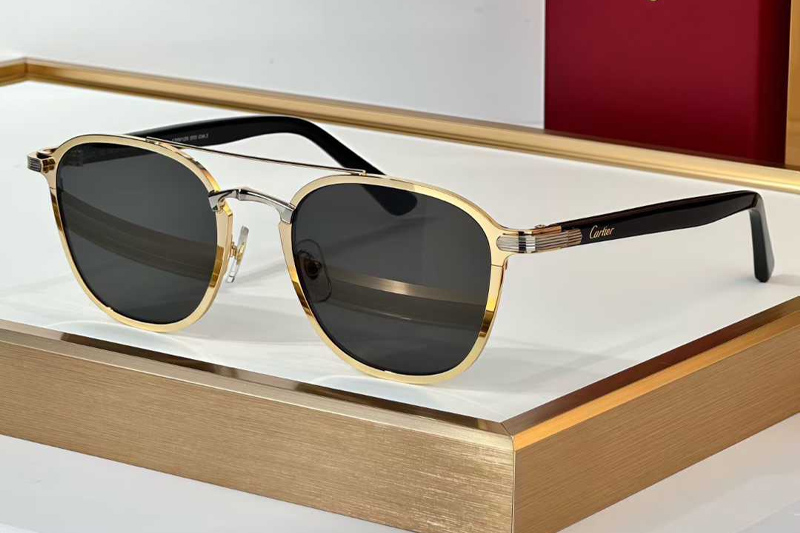 CT0012S Sunglasses Gold Gray