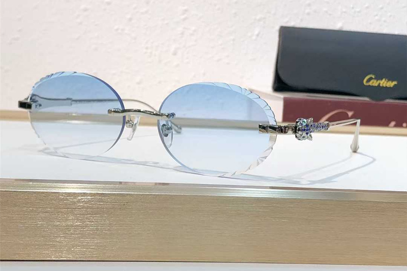 CT01843O Sunglasses Silver Gradient Blue