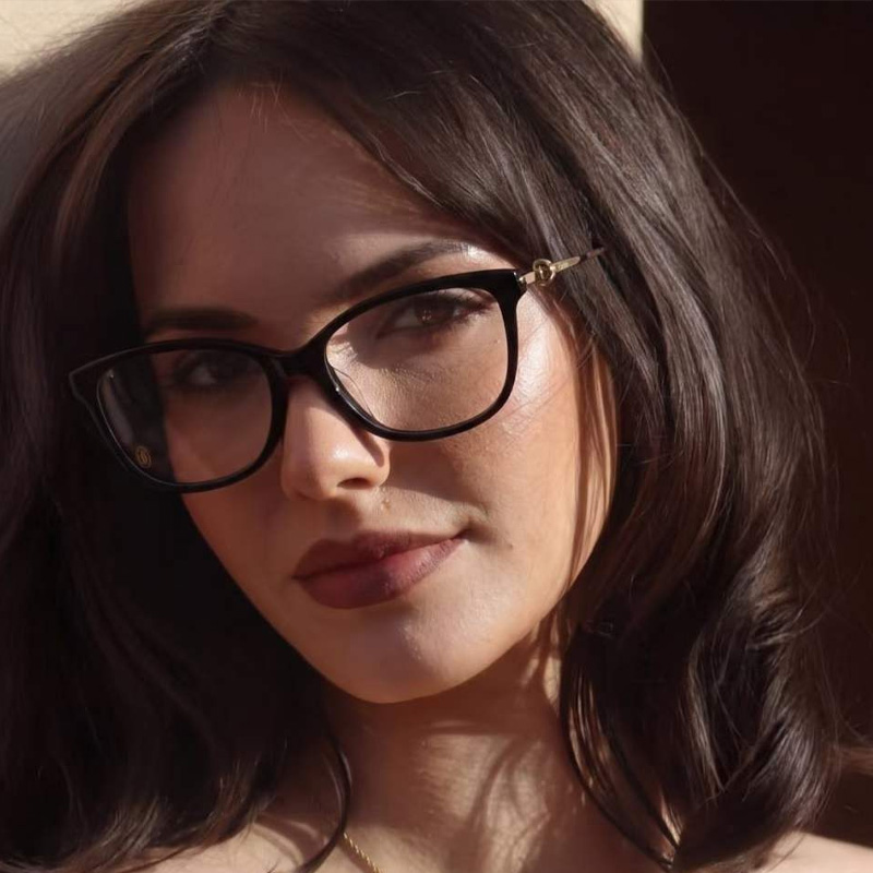 CT0257OA Eyeglasses Black Rose Gold