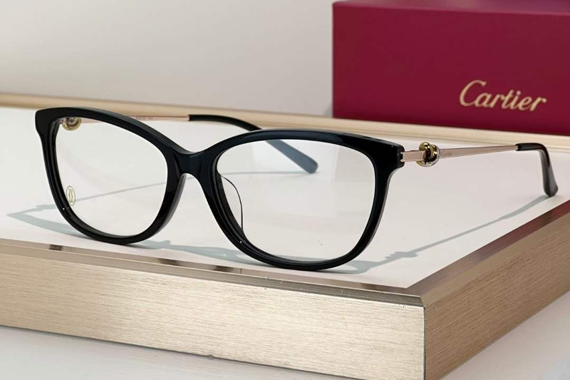 CT0257OA Eyeglasses Black Rose Gold