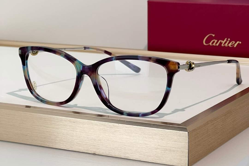 CT0257OA Eyeglasses Purple Tortoise