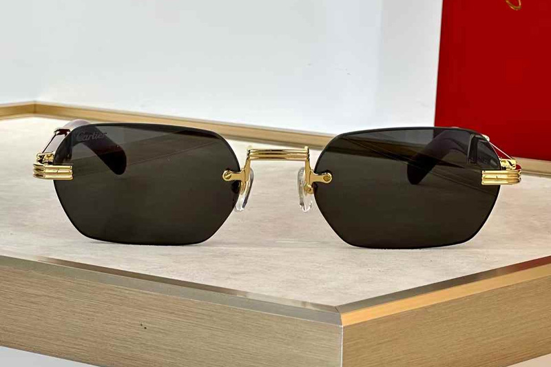 CT0362S Sunglasses Gold Gray Gray