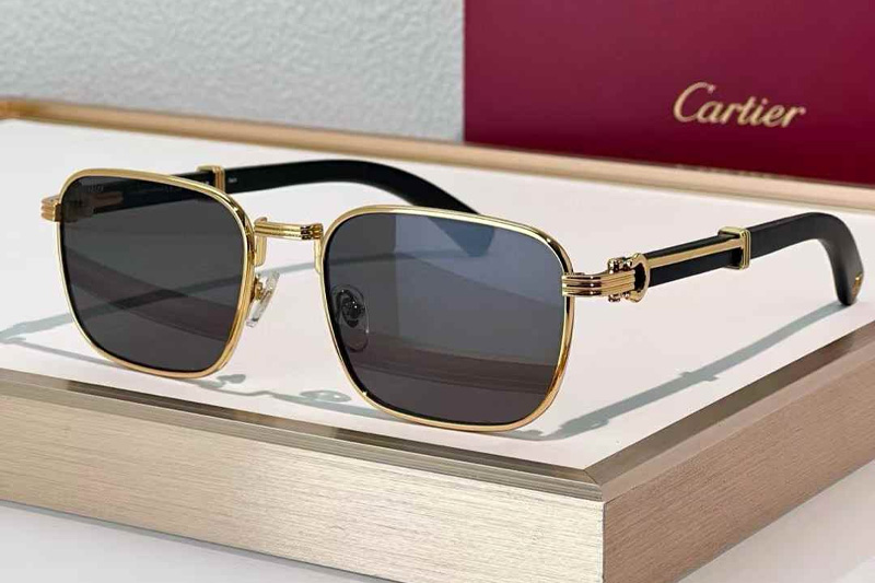 CT0363S Sunglasses Gold Black Gray