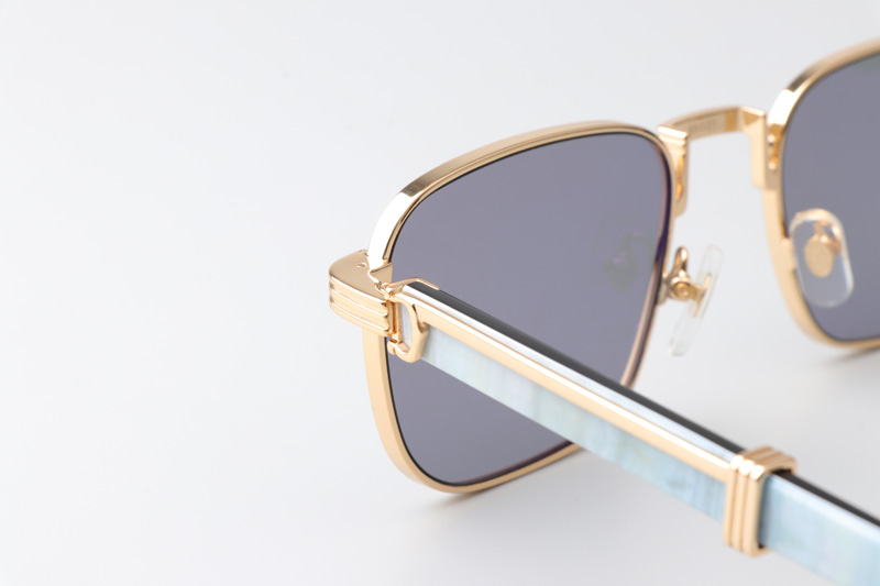 CT0363S Sunglasses Gold White Black Gray