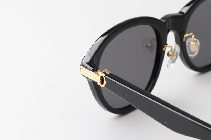 CT0395S Sunglasses Black Gold Gray