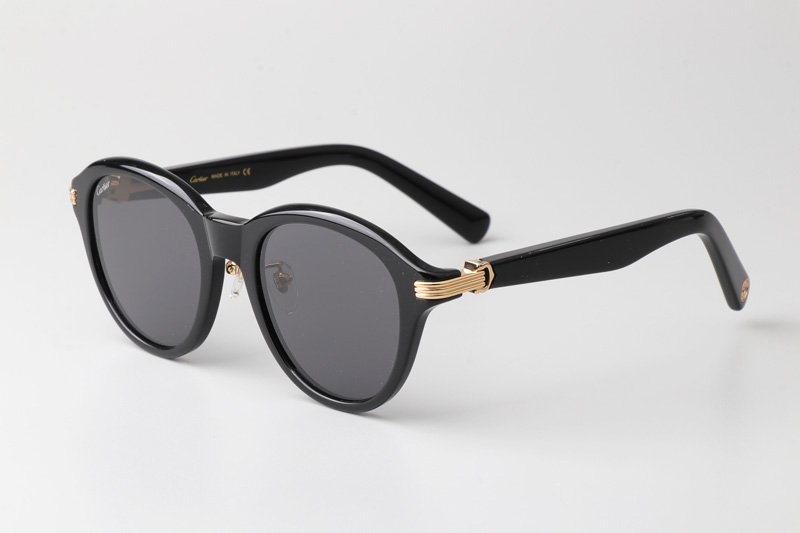 CT0395S Sunglasses Black Gold Gray