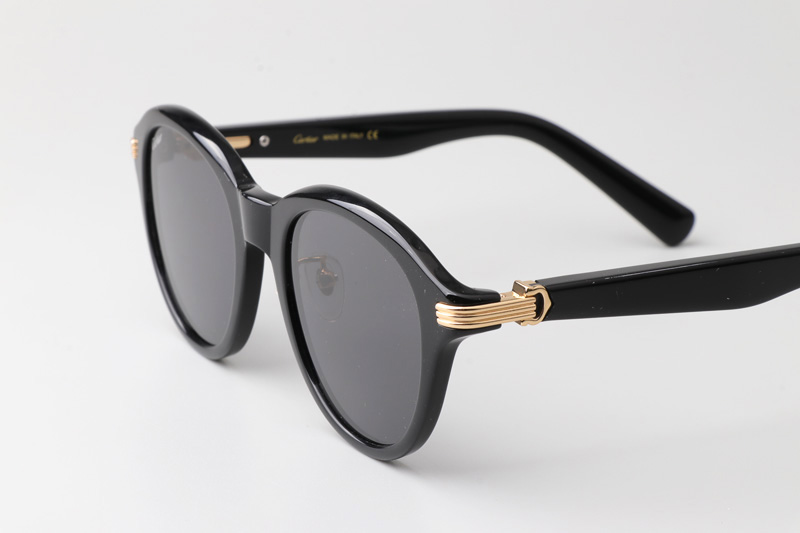CT0395S Sunglasses Black Gold Gray