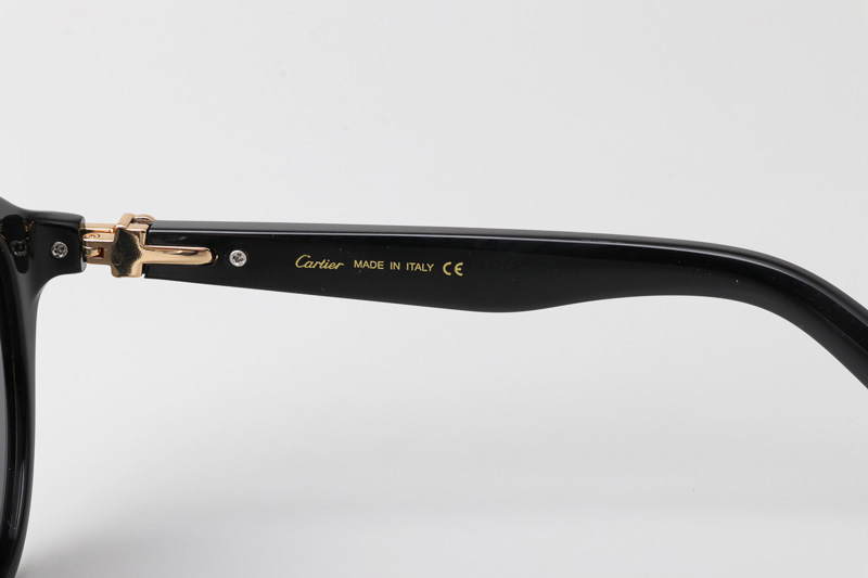 CT0395S Sunglasses Black Gold Gray