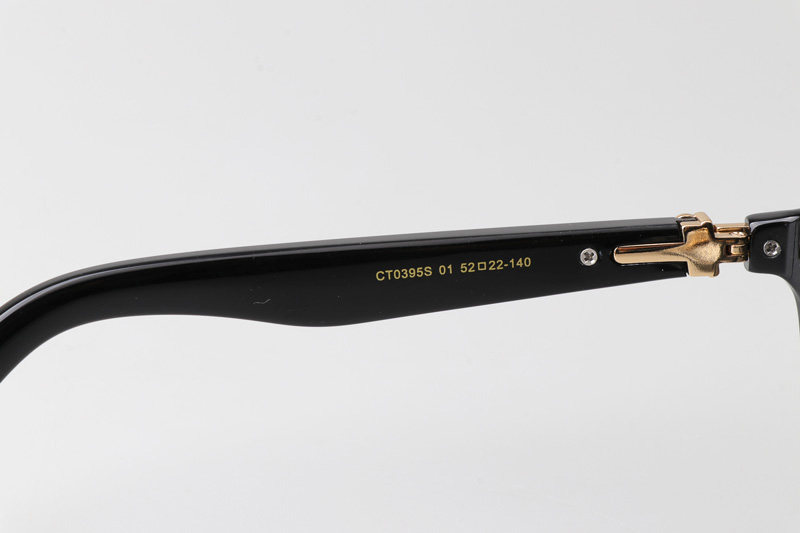 CT0395S Sunglasses Black Gold Gray