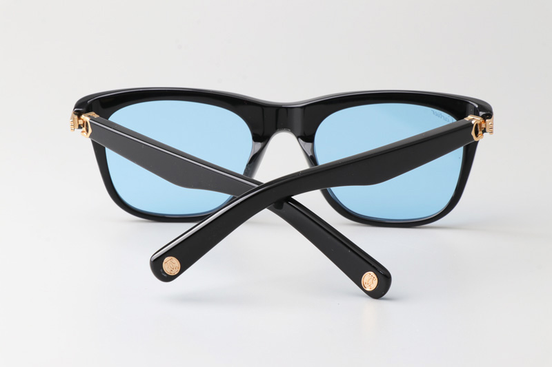 CT0396S Sunglasses Black Gold Blue