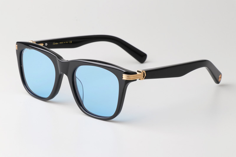 CT0396S Sunglasses Black Gold Blue