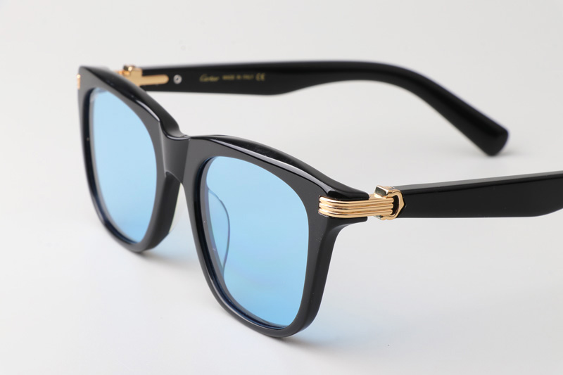 CT0396S Sunglasses Black Gold Blue