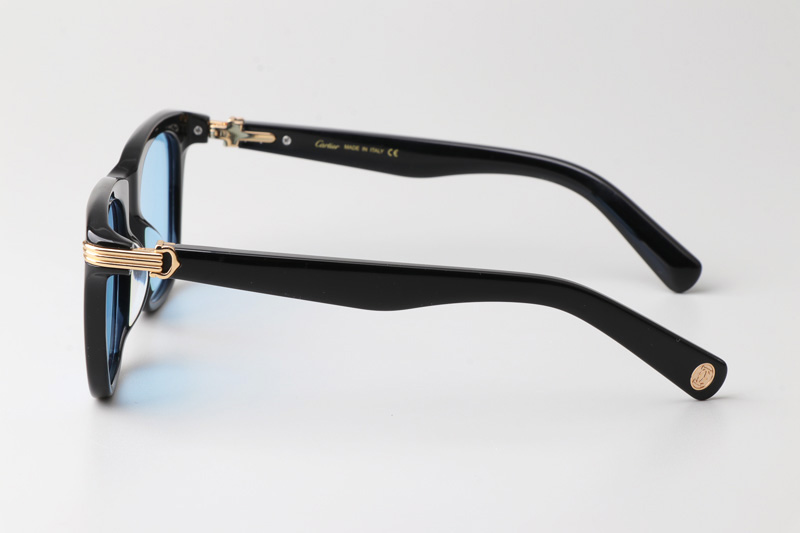 CT0396S Sunglasses Black Gold Blue