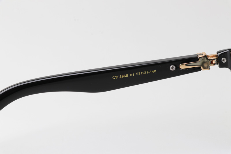 CT0396S Sunglasses Black Gold Blue