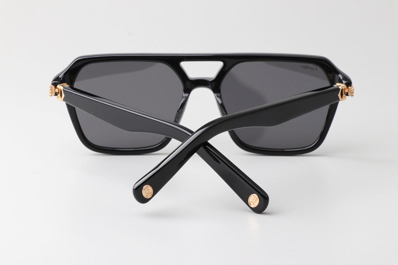 CT0415S Sunglasses Black Gold Gray