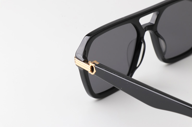 CT0415S Sunglasses Black Gold Gray