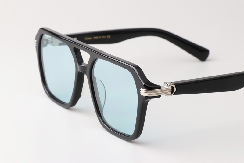 CT0415S Sunglasses Black Silver Blue