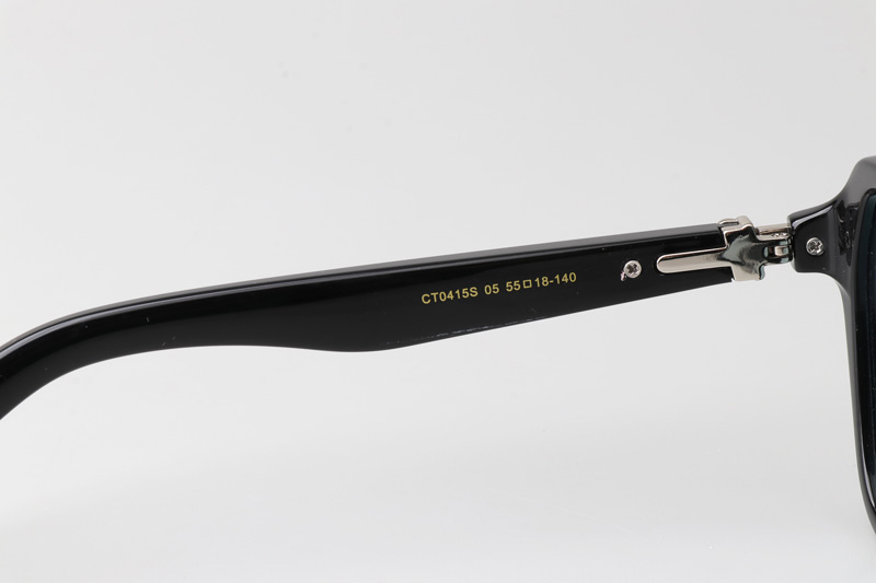 CT0415S Sunglasses Black Silver Blue
