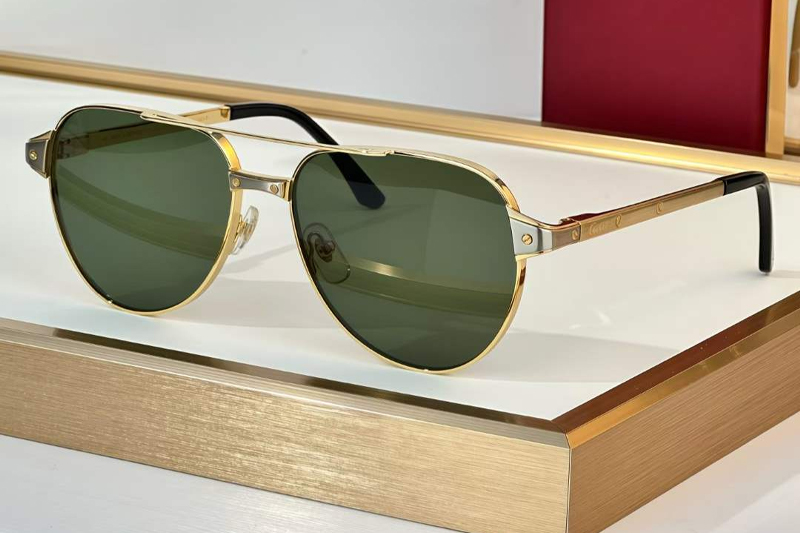 CT0425S Sunglasses Gold Green