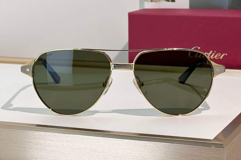 CT0425S Sunglasses Gold Green
