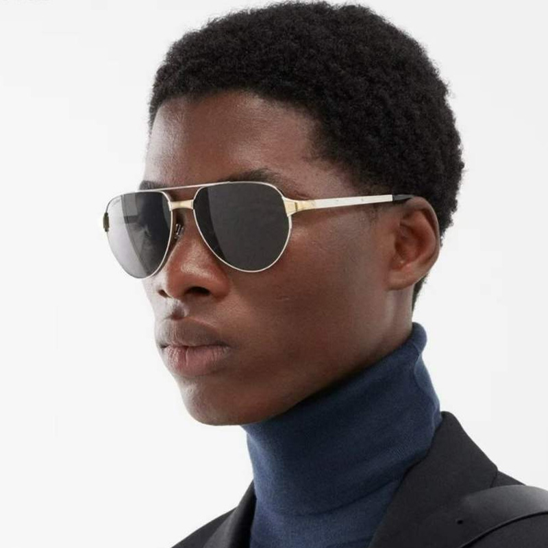 CT0425S Sunglasses Silver Gold Gray