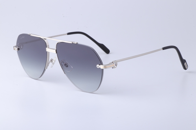 CT0427S Sunglasses Silver Gradient Gray